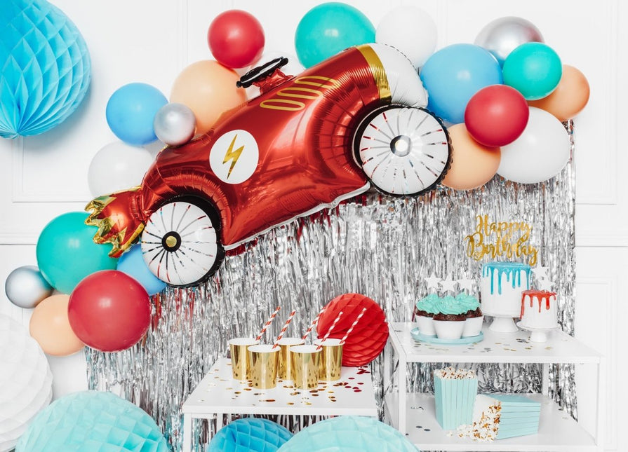 Zilveren Deurgordijn 2,5m van Partydeco koop je bij Partywinkel