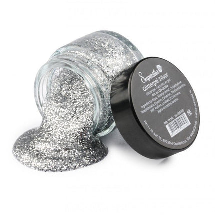 Zilveren Glitter Gel van Superstar koop je bij Partywinkel