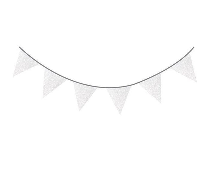 Zilveren Glitter Slingers 6m van Haza Witbaard koop je bij Partywinkel