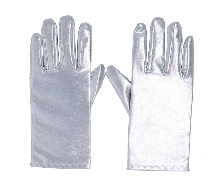 Zilveren Handschoenen 22cm van Fiestas Guirca koop je bij Partywinkel