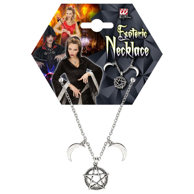 Zilveren Ketting Esoterische van Widmann koop je bij Partywinkel