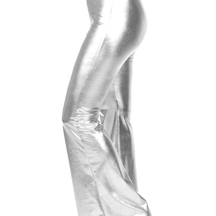 Zilveren Legging Dames Metallic van Wilbers & Wilbers koop je bij Partywinkel