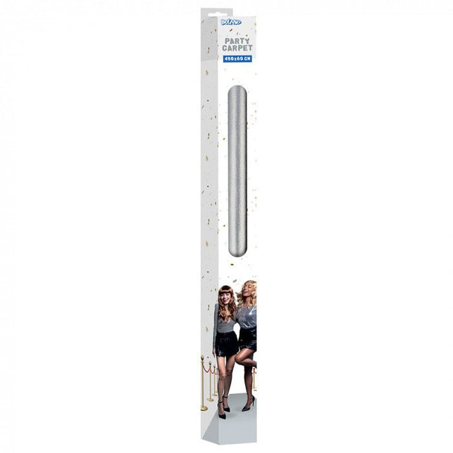 Zilveren Loper 60cm 4,5m van Boland koop je bij Partywinkel