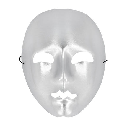 Zilveren Masker Mime van Boland koop je bij Partywinkel