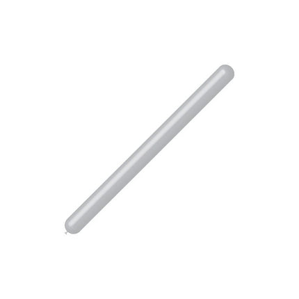 Zilveren Modelleerballonnen 7,5cm 150cm 100st van Balloonia koop je bij Partywinkel