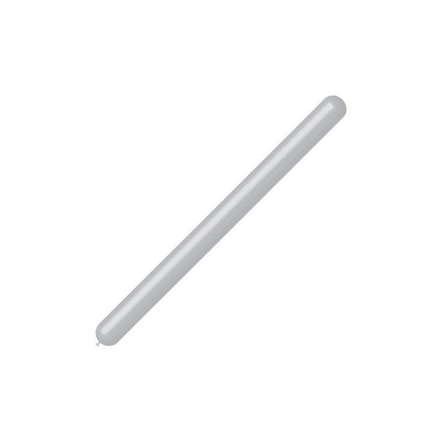 Zilveren Modelleerballonnen 7,5cm 150cm 100st van Balloonia koop je bij Partywinkel