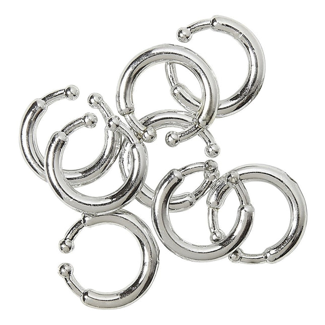 Zilveren Nep Piercing 8st van Widmann koop je bij Partywinkel