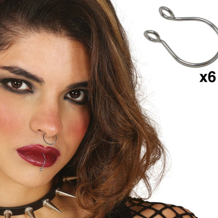 Zilveren Oorbellen 6st van Fiestas Guirca koop je bij Partywinkel