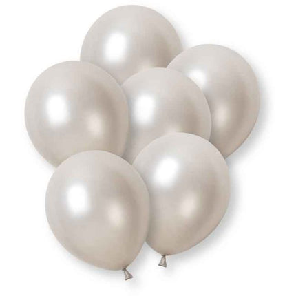 Zilveren Pearl Ballonnen 30cm 8st van Unique koop je bij Partywinkel