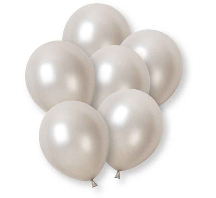 Zilveren Pearl Ballonnen 30cm 8st van Unique koop je bij Partywinkel