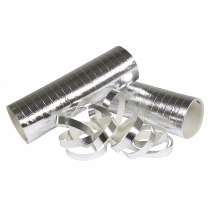 Zilveren Serpentine Metallic 3st van Folat koop je bij Partywinkel