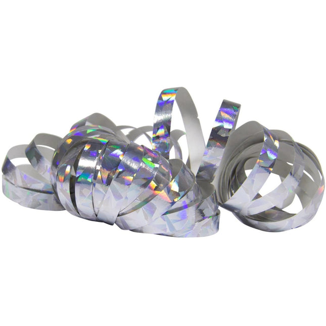 Zilveren Serpentines Holografisch 4m 18 ringen 2st van Folat koop je bij Partywinkel