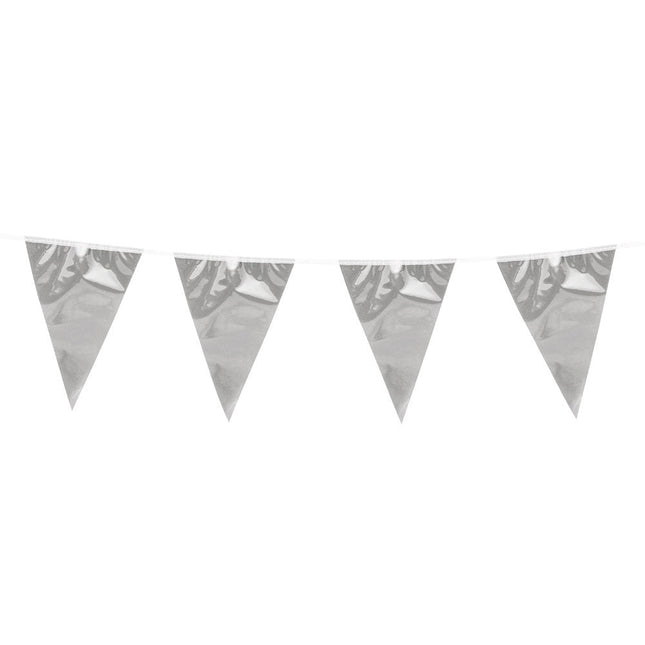 Zilveren Slinger Metallic 10m van Boland koop je bij Partywinkel