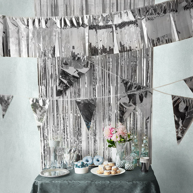 Zilveren Slinger XL 45cm 10m van Boland koop je bij Partywinkel