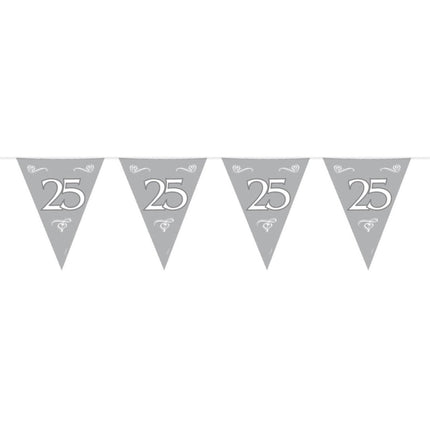 Zilveren Slingers 25 Jaar 10m van Folat koop je bij Partywinkel