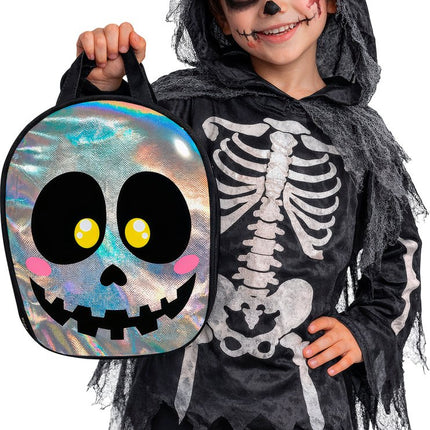 Zilveren Tas Schedel van Fiestas Guirca koop je bij Partywinkel