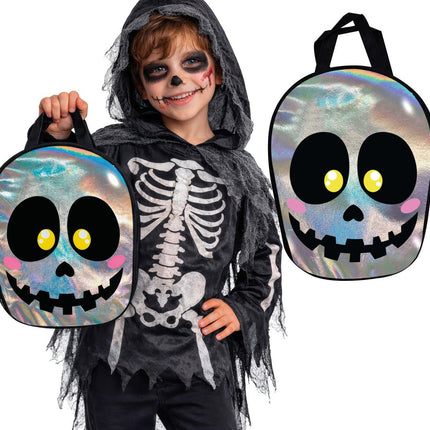Zilveren Tas Schedel van Fiestas Guirca koop je bij Partywinkel