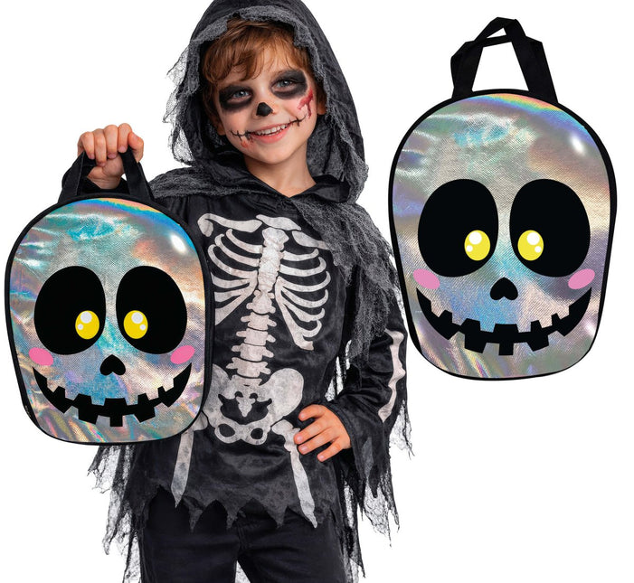 Zilveren Tas Schedel van Fiestas Guirca koop je bij Partywinkel