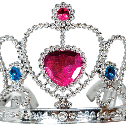Zilveren Tiara Kind van Fiestas Guirca koop je bij Partywinkel