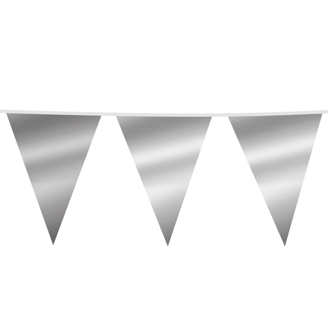 Zilveren XL Slingers Metallic 10m van WeFiesta koop je bij Partywinkel
