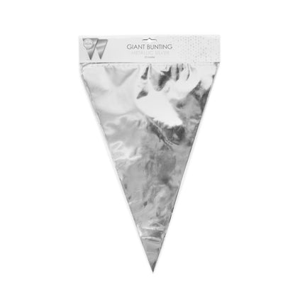 Zilveren XL Slingers Metallic 10m van WeFiesta koop je bij Partywinkel