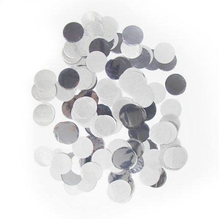 Zilverkleurige Confetti Groot - 14 gram van Folat koop je bij Partywinkel