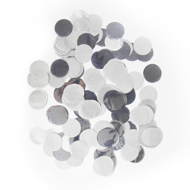 Zilverkleurige Confetti Groot - 14 gram van Folat koop je bij Partywinkel