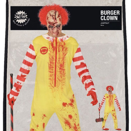 Zombie Clown Halloween Kostuum Heren L van Fiestas Guirca koop je bij Partywinkel