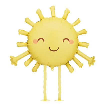 Zon Helium Ballon Geel Leeg 91cm van Partydeco koop je bij Partywinkel