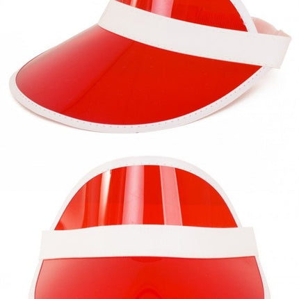 Zonneklep Rood van PartyXplosion koop je bij Partywinkel