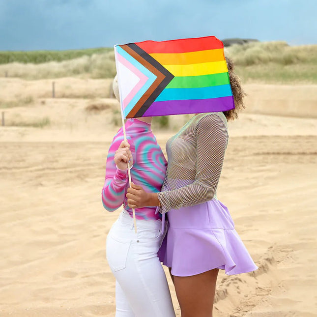 Zwaaivlag Pride 30cm van Boland koop je bij Partywinkel