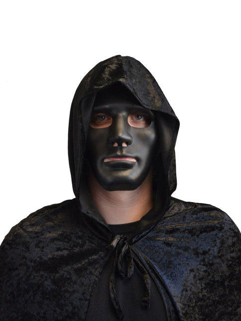 Zwart Masker Pvc van Partychimp koop je bij Partywinkel