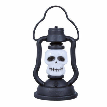 Zwart Oranje Halloween Tafeldecoratie Pompoen Lantaarn 10cm van Fiestas Guirca koop je bij Partywinkel