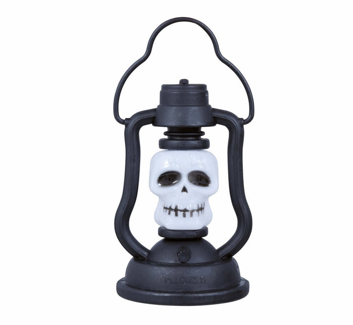 Zwart Oranje Halloween Tafeldecoratie Pompoen Lantaarn 10cm van Fiestas Guirca koop je bij Partywinkel