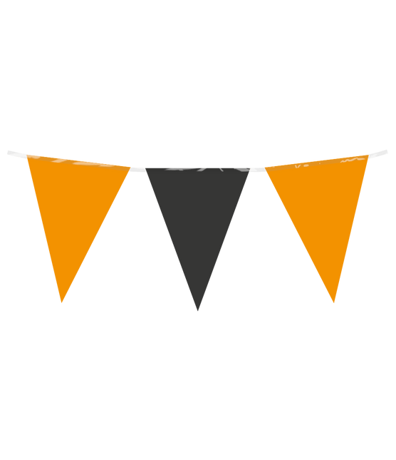Zwart Oranje Slinger 10m van Paper Dreams koop je bij Partywinkel