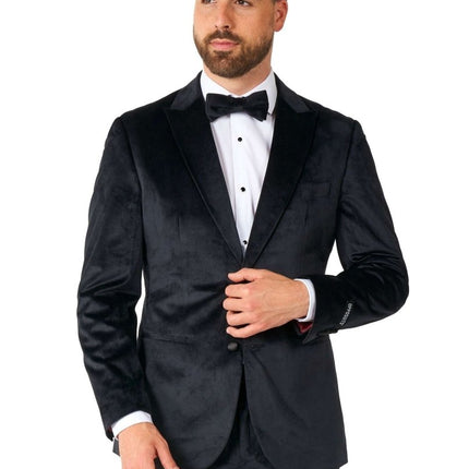 Zwart Velvet Smoking Heren OppoSuits van OppoSuits koop je bij Partywinkel