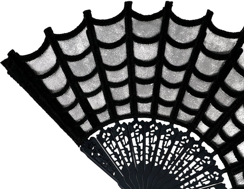 Zwart Waaier Gothic van Fiestas Guirca koop je bij Partywinkel