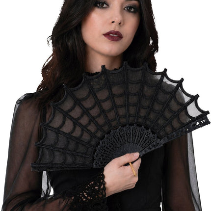 Zwart Waaier Gothic van Fiestas Guirca koop je bij Partywinkel