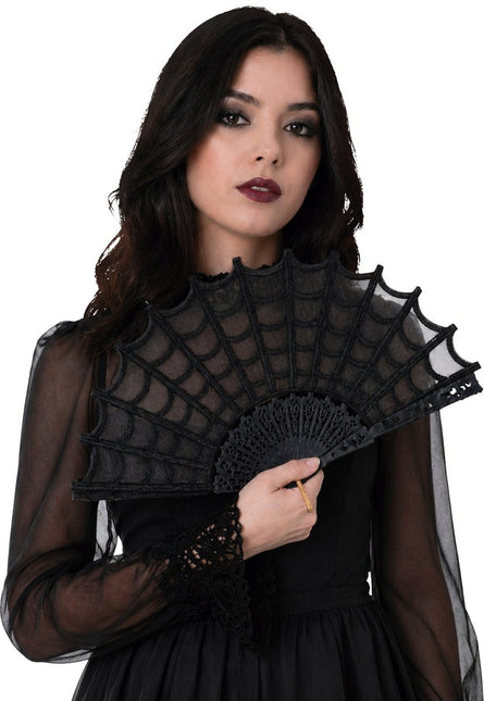 Zwart Waaier Gothic van Fiestas Guirca koop je bij Partywinkel