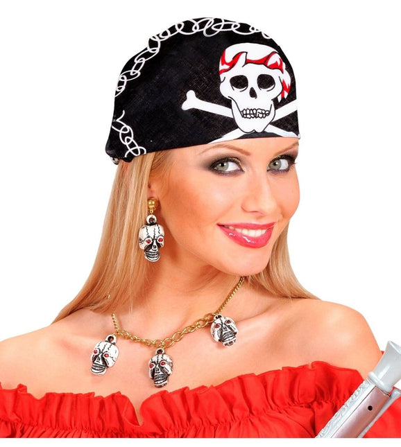 Zwart Witte Piraten Bandana van Widmann koop je bij Partywinkel