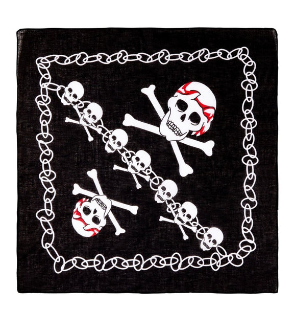 Zwart Witte Piraten Bandana van Widmann koop je bij Partywinkel