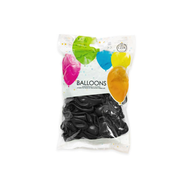 Zwarte Ballonnen 13cm 100st van WeFiesta koop je bij Partywinkel