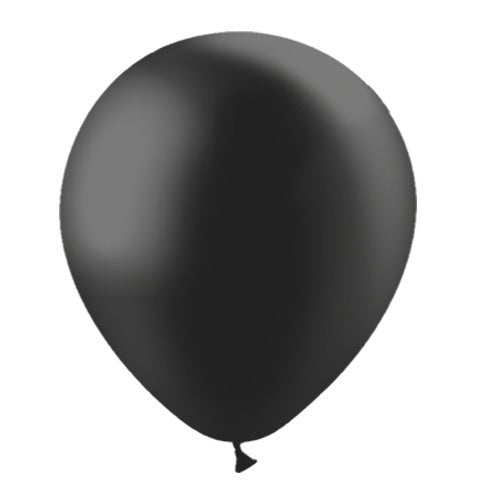 Zwarte Ballonnen Metallic 30cm 10st van Balloonia koop je bij Partywinkel