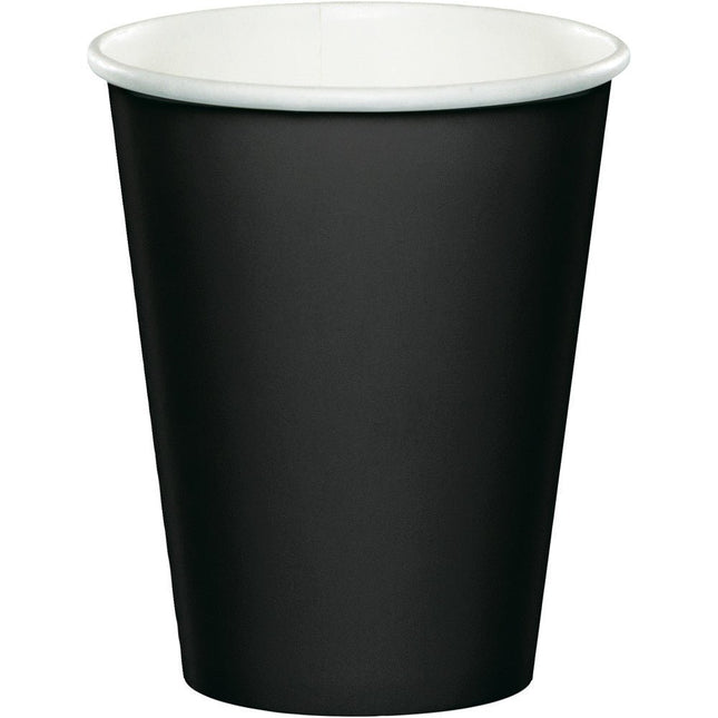 Zwarte Bekers 256ml 24st van Creative Converting koop je bij Partywinkel