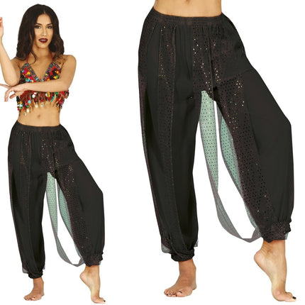 Zwarte Broek Dames Buikdanseres van Fiestas Guirca koop je bij Partywinkel
