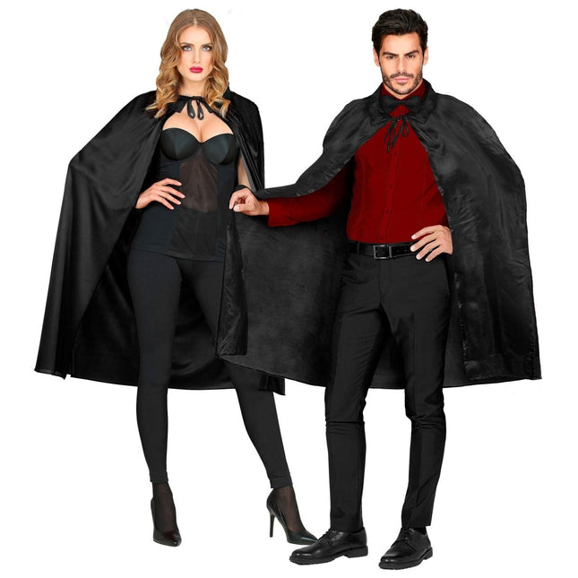 Zwarte Cape 1,10m van Widmann koop je bij Partywinkel