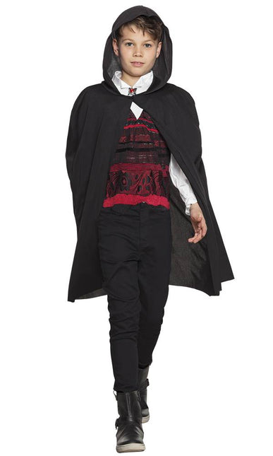 Zwarte Cape Kind 1,15m van Boland koop je bij Partywinkel