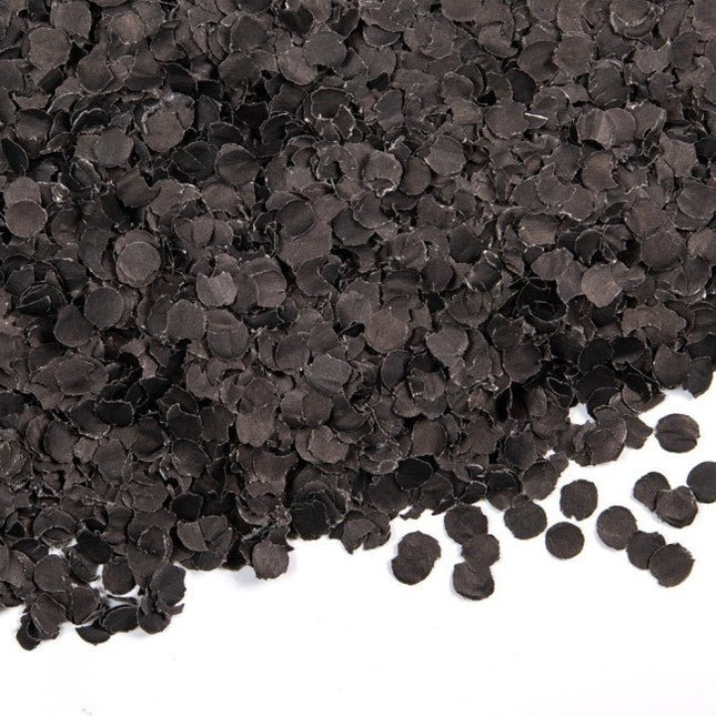 Zwarte Confetti 100gr van WeFiesta koop je bij Partywinkel