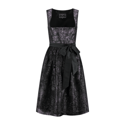 Zwarte Dirndl Jurk Oktoberfest Dames Kant van Haus Huberts koop je bij Partywinkel