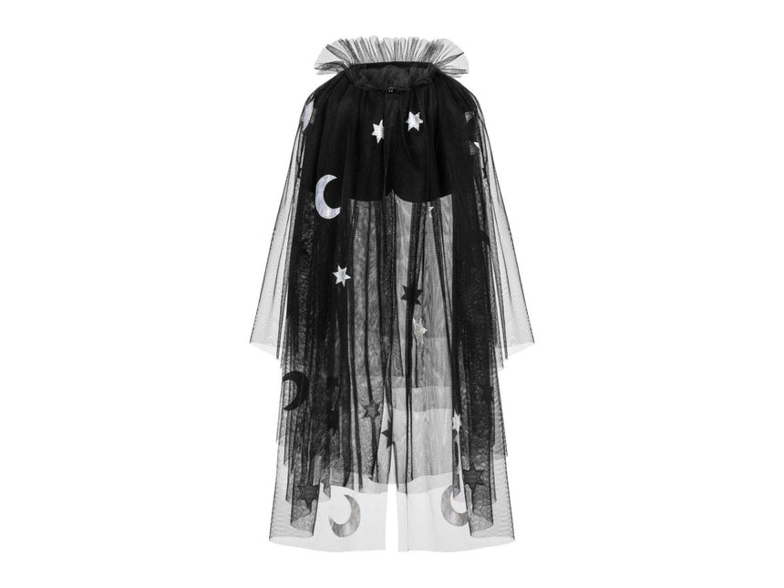 Zwarte Halloween Cape van Partydeco koop je bij Partywinkel